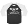 Toshiki Yamamoto Charcoal Raglan shirt (White Plate Graphic)