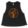 Logo Black / Shadow Flame Crop Racerback Tank – Diablo Collection