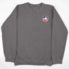 Gray/USA Pocket Logo Garment Dyed Crew Sweatshirt