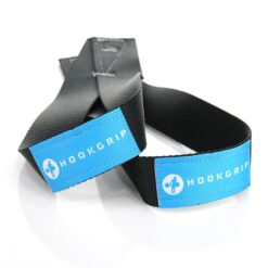 Terrific Triangles Black Blue/White weightlifting straps (1.5" Nylon)