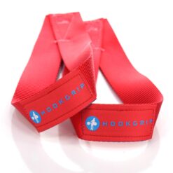 Terrific Triangles Red Red/Blue/White weightlifting straps (1.5" Nylon)
