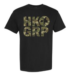 HKGRP Black / Green Camo (Comfort Colors 100% Cotton)
