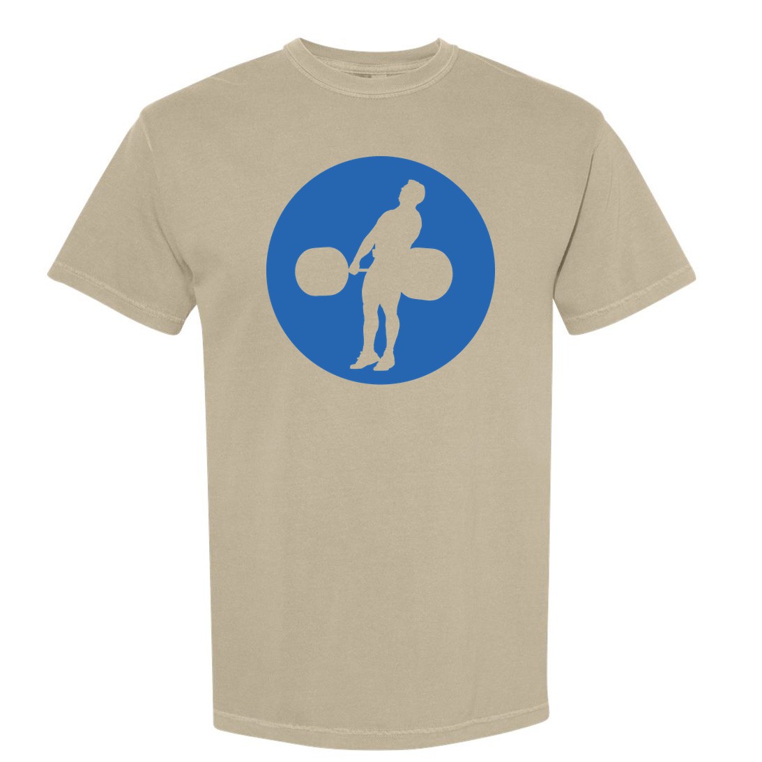 Logo Khaki / HG Blue (Comfort Colors 100% Cotton)