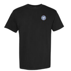 Embroidered Pocket Logo Black / Blue White (Comfort Colors 100% Cotton)