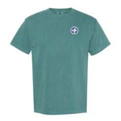 Embroidered Pocket Logo Emerald / Blue White (Comfort Colors 100% Cotton)