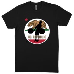 California Black T-Shirt (60/40 Blend Tee)