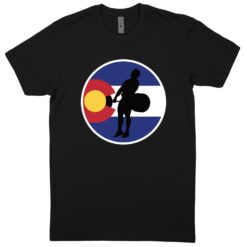 Colorado Black T-Shirt (60/40 Blend Tee)