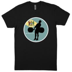 Delaware Black T-Shirt (60/40 Blend Tee)