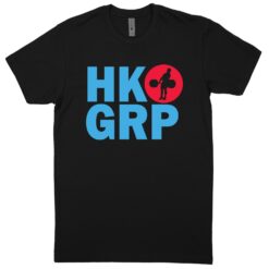 HKGRP Black / Baby Blue / Red T-Shirt (60/40 Blend Tee)