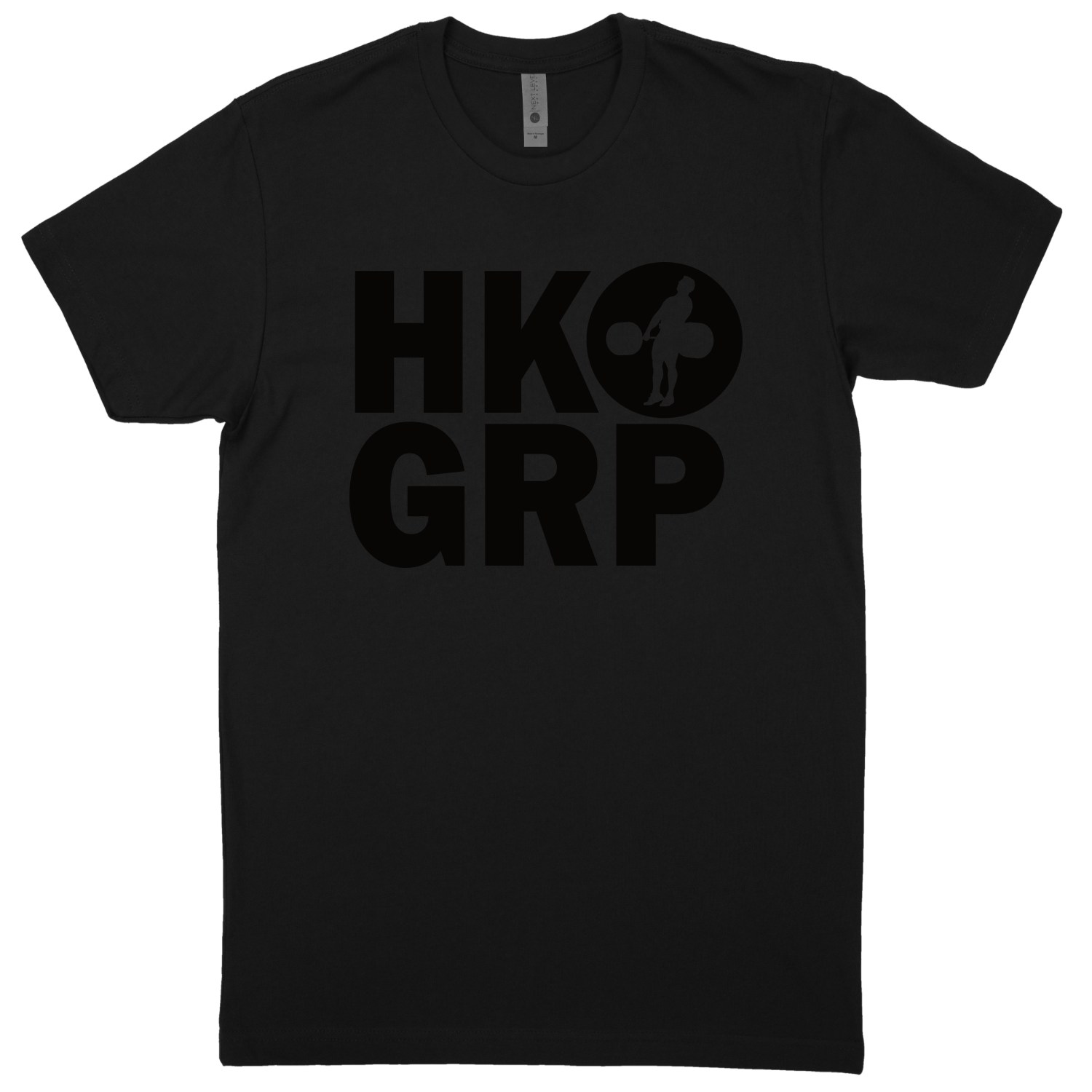 HKGRP Black / Black T-Shirt (60/40 Blend Tee)