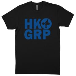 HKGRP Black / Blue T-Shirt (60/40 Blend Tee)