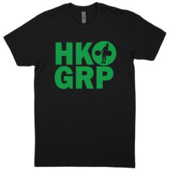 HKGRP Black / Kelly Green T-Shirt (60/40 Blend Tee)