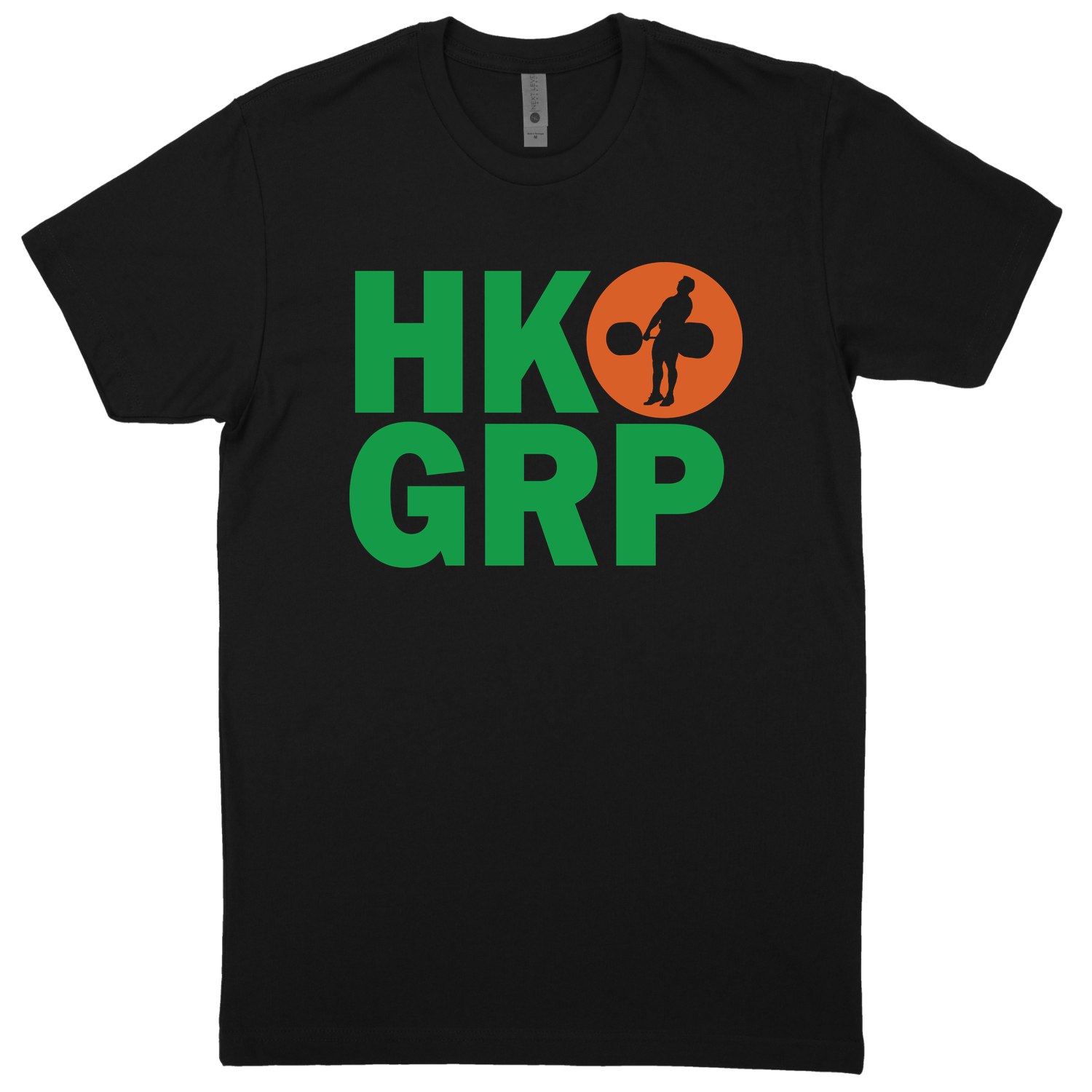 HKGRP Black / Kelly Green / Orange T-Shirt (60/40 Blend Tee)