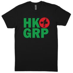 HKGRP Black / Kelly Green / Red T-Shirt (60/40 Blend Tee)