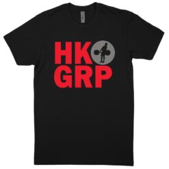 HKGRP Black / Red Gray T-Shirt (60/40 Blend Tee)