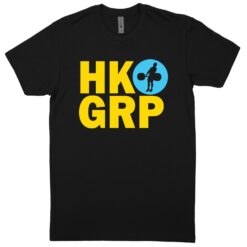 HKGRP Black / Yellow / Baby Blue T-Shirt (60/40 Blend Tee)