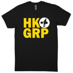HKGRP Black / Yellow / White T-Shirt (60/40 Blend Tee)