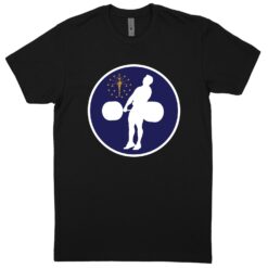 Indiana Black T-Shirt (60/40 Blend Tee)