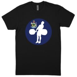 Maine Black T-Shirt (60/40 Blend Tee)