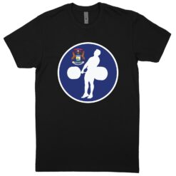 Michigan Black T-Shirt (60/40 Blend Tee)