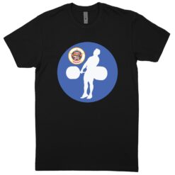 Minnesota Black T-Shirt (60/40 Blend Tee)