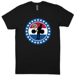 Missouri Black T-Shirt (60/40 Blend Tee)