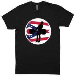 Ohio Black T-Shirt (60/40 Blend Tee)