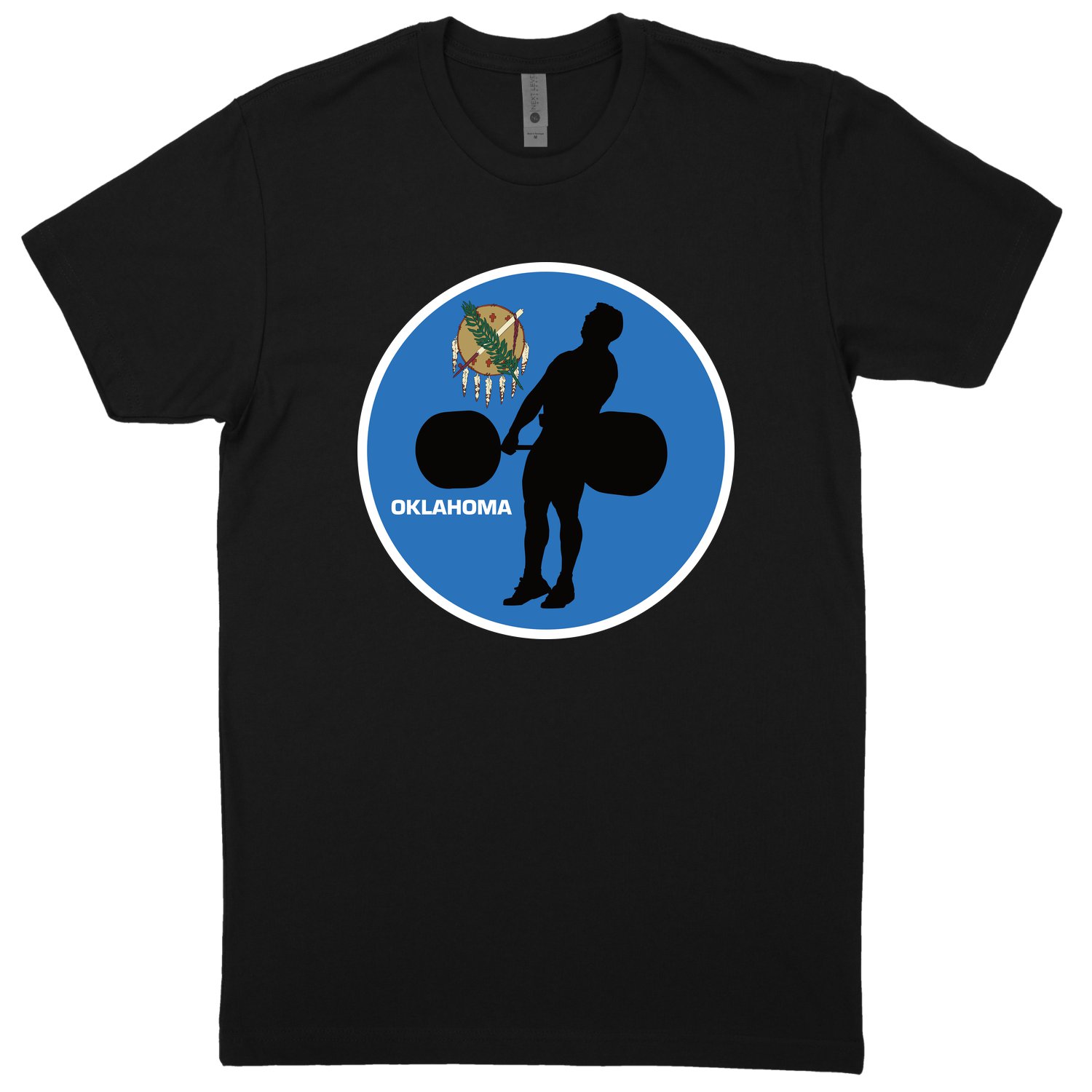 Oklahoma Black T-Shirt (60/40 Blend Tee)