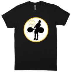 Rhode Island Black T-Shirt (60/40 Blend Tee)