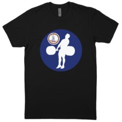 Virginia Black T-Shirt (60/40 Blend Tee)