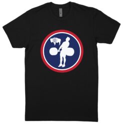 Wyoming Black T-Shirt (60/40 Blend Tee)